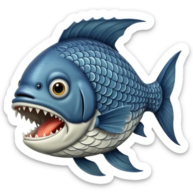 A biblical illustration of the fish that swallowed jonah sticker