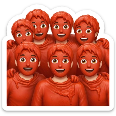 La Tomatina festival tomato fight sticker