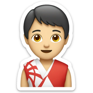 Human with a Japan flag sticker
