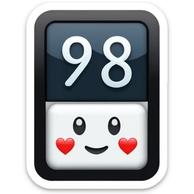 un panneau affichant 9.58s  sticker