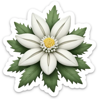 edelweiss realista sticker