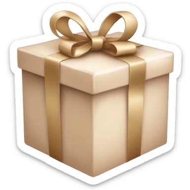 Gift in nude color sticker