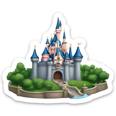 Disneyland Paris castle sticker