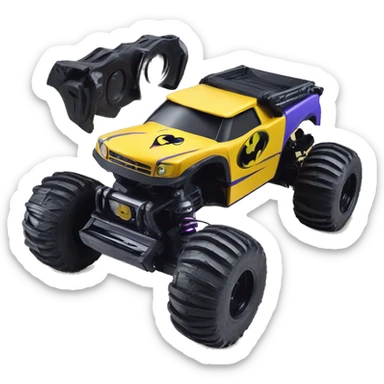 Batgirl’s Wooden rc truggy  sticker