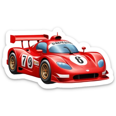 Race car happy birthday  sticker