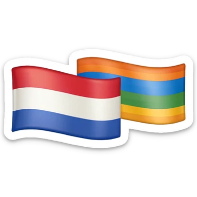 A slovak flag combined with a gay flag sticker