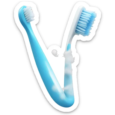 Toothbrush running sticker