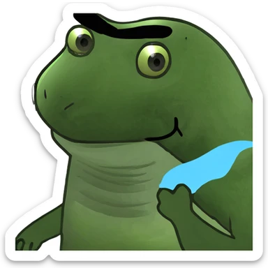 Otter wizard sticker