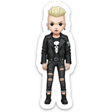 a punk rocker sticker
