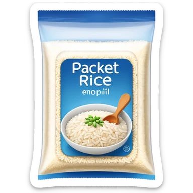 packet of rice sticker