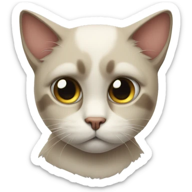 Cat wiht sad eyes  sticker