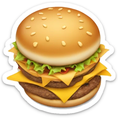fast food on a plate sticker