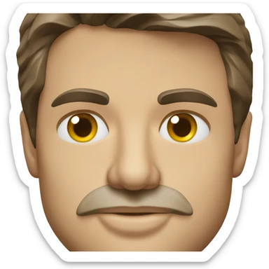 a bust of tom cruise sticker