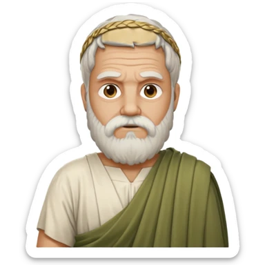 Filósofo griego con barba sticker