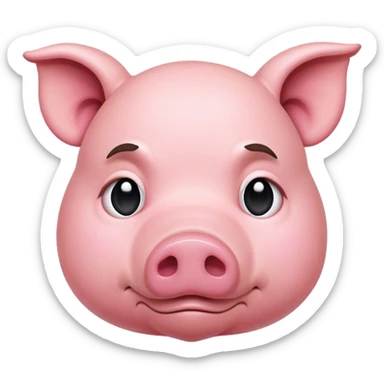 Pig crying  sticker