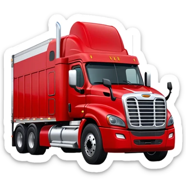 Cattle Truck - Freightliner Cascadia (Model Year: 2021) (Iconic colour: Red) sticker