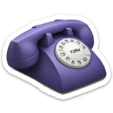 phone calling on ground sticker