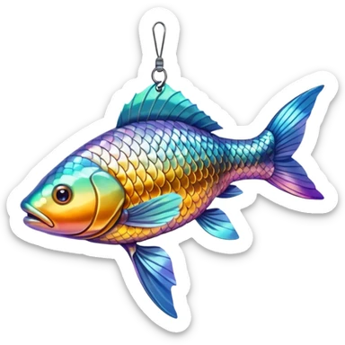 streamer carp hanging sticker