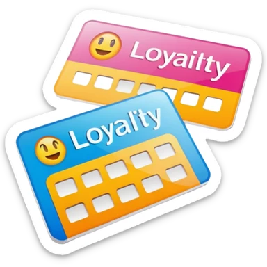 Loyalty card sticker
