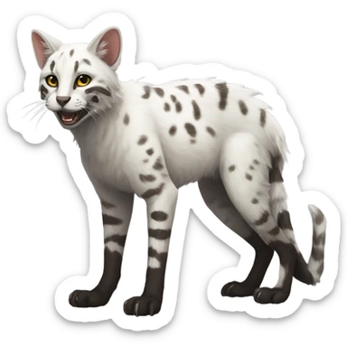 Modern Feral Rare Fantasy Vernid-Trico-species by LiLaiRa, random markings, full body sticker