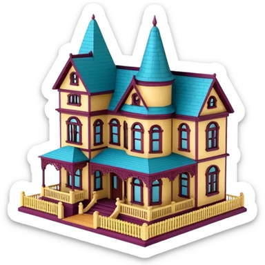 doll mansion sticker