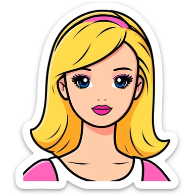 Barbie sticker