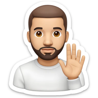 Create a 3d style emoji of Drake the Artist sticker