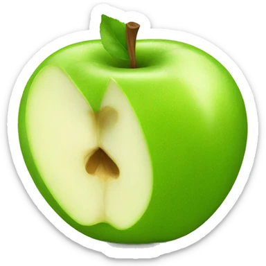 green apple sticker