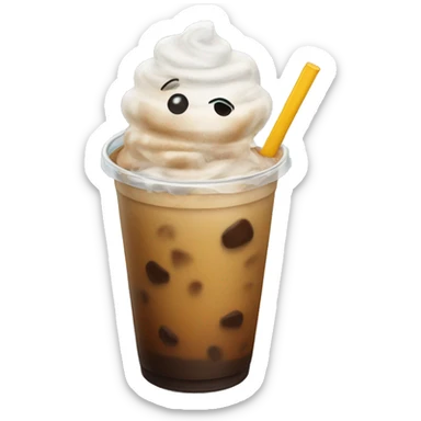 Iced coffee sticker