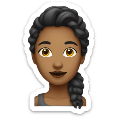 Female artist  sticker