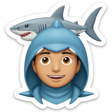 shark wth topha sticker