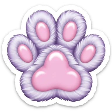 a very light pale pastel #ffbe8c pawprint sticker