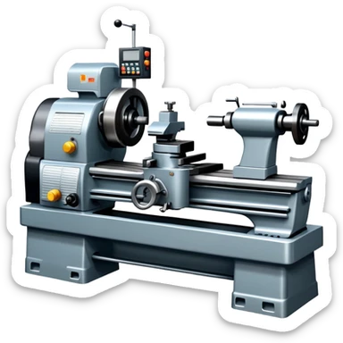 lathe machine, metalworking tool sticker