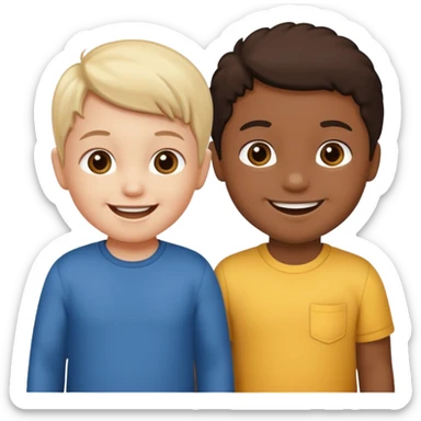 two toddlers sticker