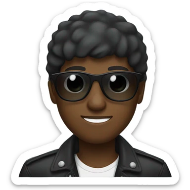 Black boy with shades sticker