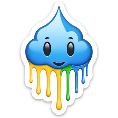 Write the word mod with drippy paint  sticker