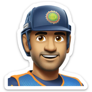 CSK Ms dhoni sticker