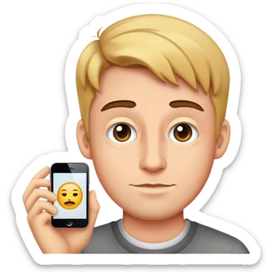 Drew Starkey as an emoji, capturing his signature look sticker