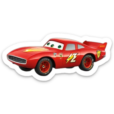 flash mcqueen sticker