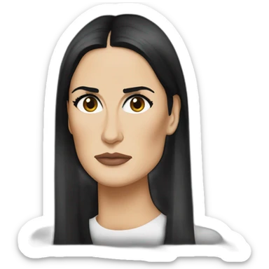 Demi Moore serious sticker