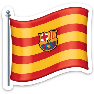 Barcelona flag sticker
