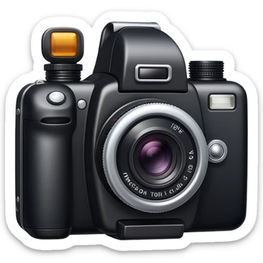 black-backed camera sticker