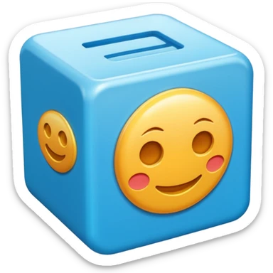  modern software box. Smooth 3D form, rounded edges, soft realistic lighting, minimalist design, no text or logos, neutral background. Rendered in the same realistic style as official Apple emojis (like the toolbox or laptop emoji). sticker