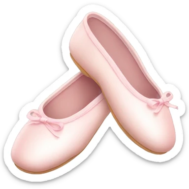 Pale pink ballet shoes sticker