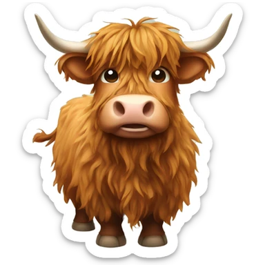 Highland cow  sticker