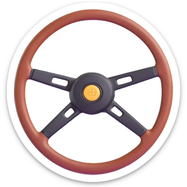 steering wheel with leather texture sticker