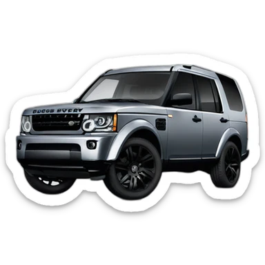 Land Rover discovery 4 grey with black rims sticker