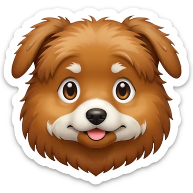 perrito bañado sticker