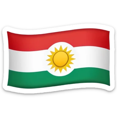 Kurdistan flag sticker