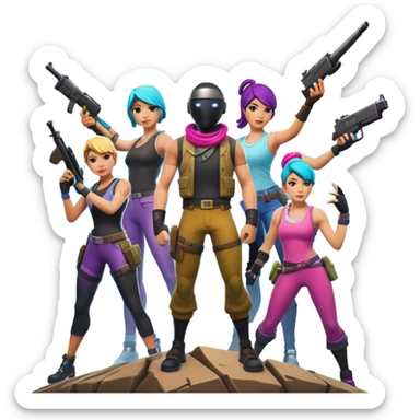 fortnite cover sticker
